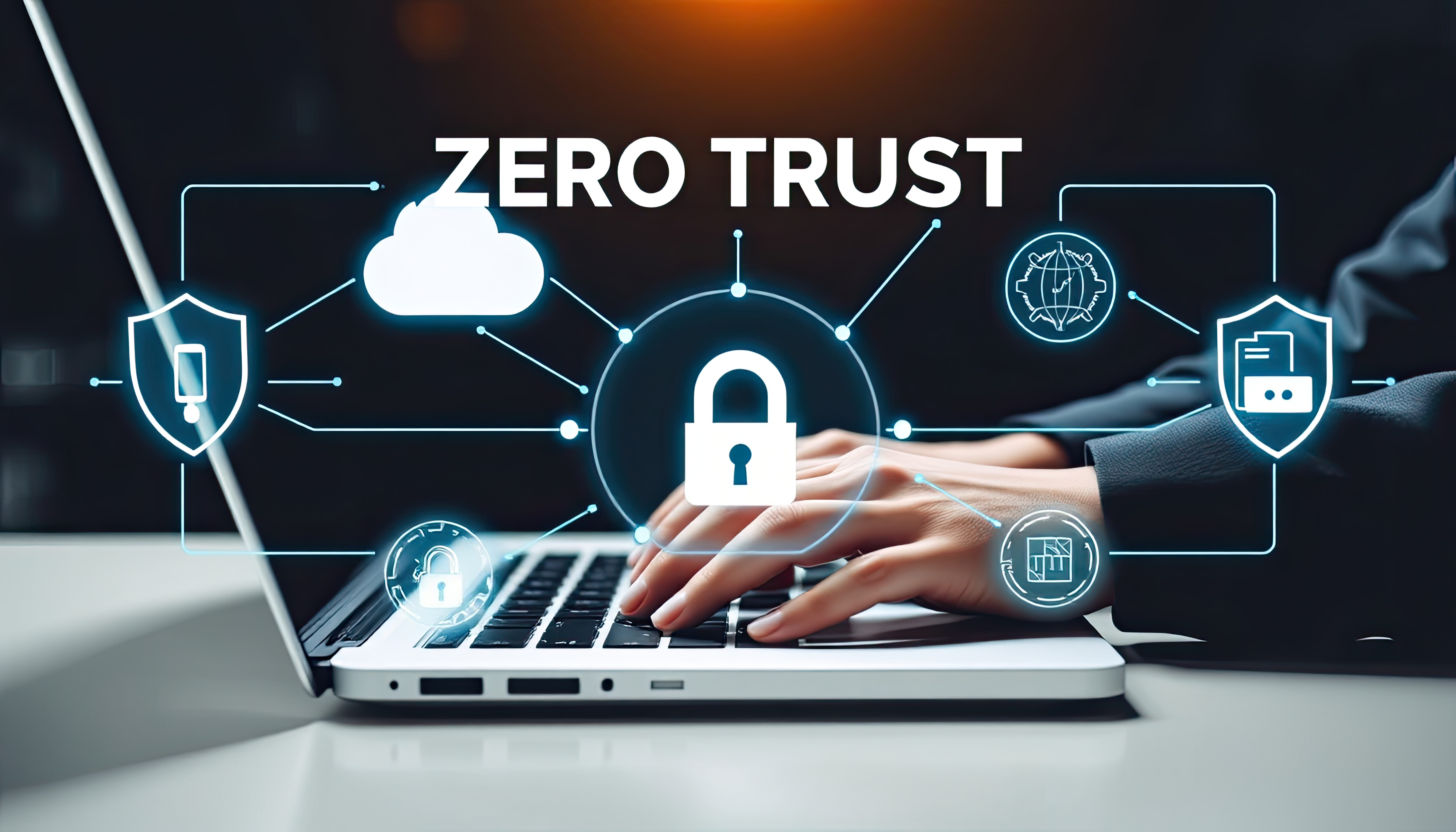 Graphic illustrating least privilege on endpoints